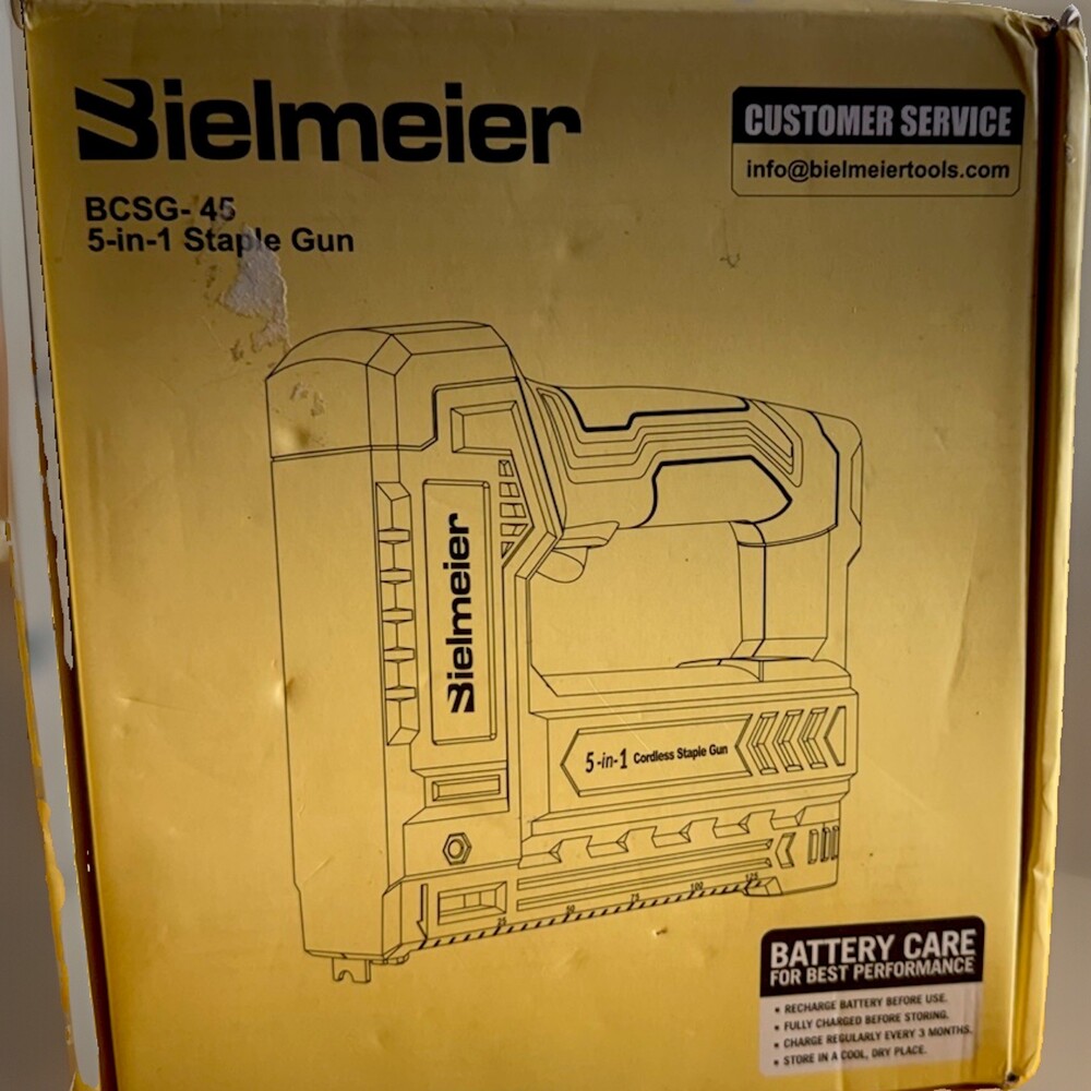 Bielmeier 5-in-1 Cordless Staple Gun Beige Model/MPN BCSG-45